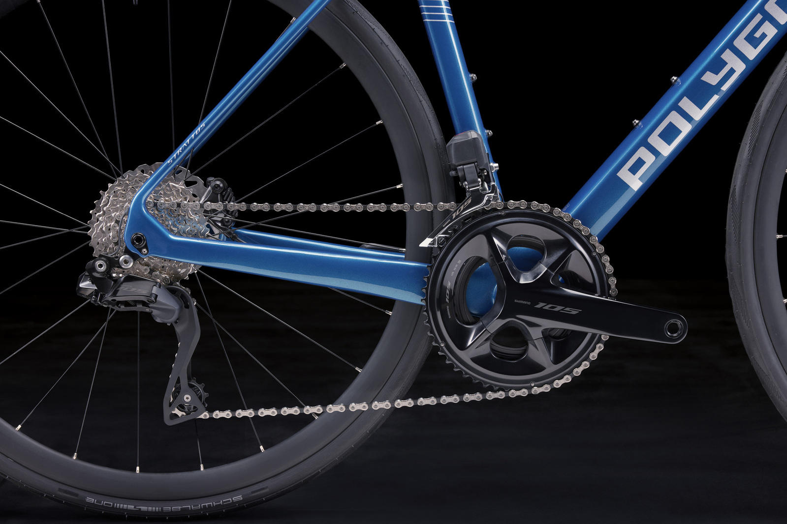 2025 Polygon Strattos S7X - Shimano 105 Di2 Carbon Endurance Road Bike