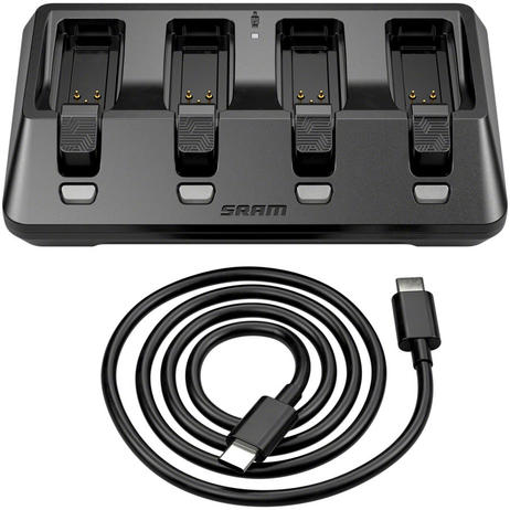  SRAM AXS eTap 4-Port Battery Base Charger - Includes USB-C Cord (Batteries not included)