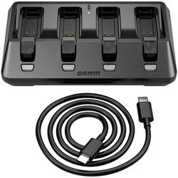  SRAM AXS eTap 4-Port Battery Base Charger - Includes USB-C Cord (Batteries not included)